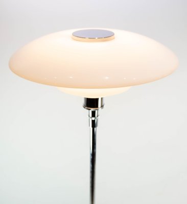 PH 4 1/2-3 1/2 Floor Lamp of Chrome with Shades of Opaline Glass by Poul Henningsen for Louis Poulsen-UY-980674