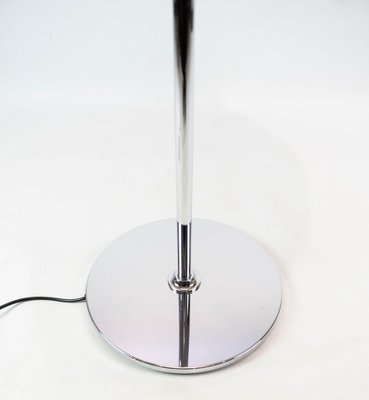 PH 4 1/2-3 1/2 Floor Lamp of Chrome with Shades of Opaline Glass by Poul Henningsen for Louis Poulsen-UY-980674