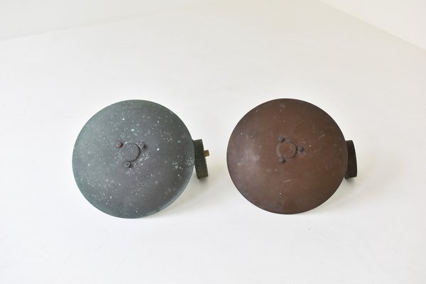 PH 4.5 Wall Lamps in Copper by Poul Henningsen for Louis Poulsen, Denmark, 1980s, Set of 2-VWQ-1802245