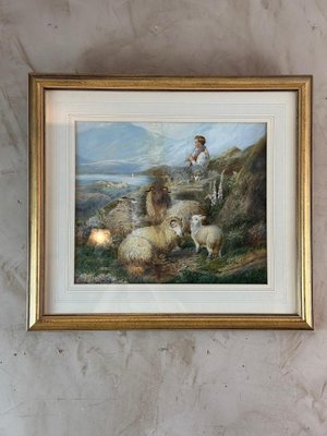 PH Staines, Sheep, Gouache on Paper, 1860-BFK-2032277