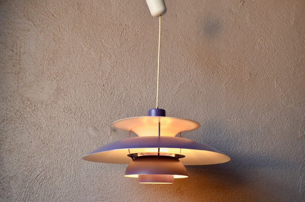 PH5 Violet Suspension Light by Poul Henningsen for Louis Poulsen-AIU-1195976