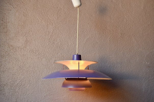 PH5 Violet Suspension Light by Poul Henningsen for Louis Poulsen-AIU-1195976