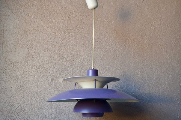 PH5 Violet Suspension Light by Poul Henningsen for Louis Poulsen-AIU-1195976