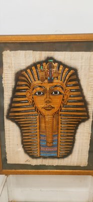 Pharaoh Tutankhamun Fabric Artwork, 1970s-QLH-1742557