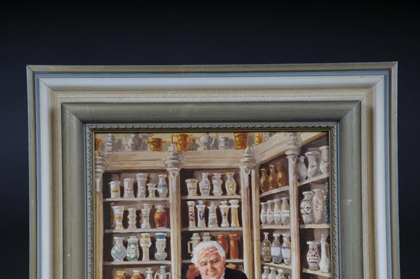 Pharmacist, 20th Century, Oil on Canvas, Framed-FLW-1402168