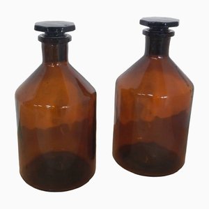 Pharmacy Bottles, 1950s, Set of 2-WWQ-1422930