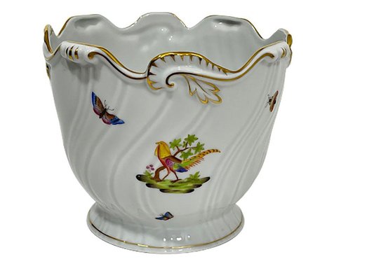 Pheasant Pattern Porcelain Cachepot from Herend-UCH-1224215