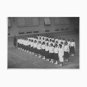 Physical Education at School, Vintage Black & White Photograph, 1934-ZCI-942632