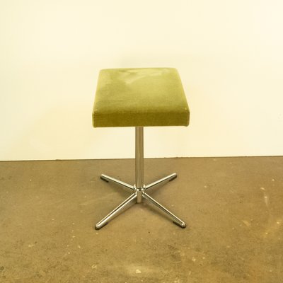 Piano Stool in Chrome with Green Velor, 1960s-PRK-2033981