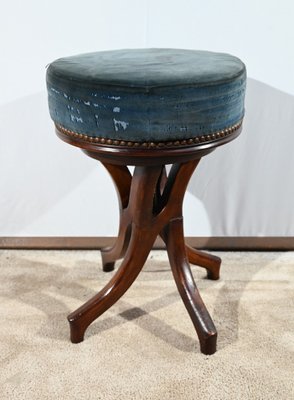 Piano Stool in Tinted Beech, 1900s-RVK-1751735