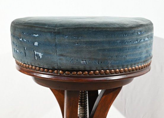 Piano Stool in Tinted Beech, 1900s-RVK-1751735