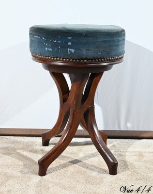 Piano Stool in Tinted Beech, 1900s-RVK-1751735