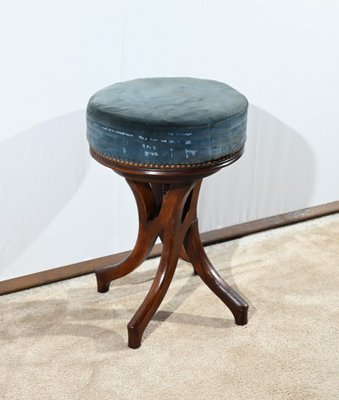 Piano Stool in Tinted Beech, 1900s-RVK-1751735