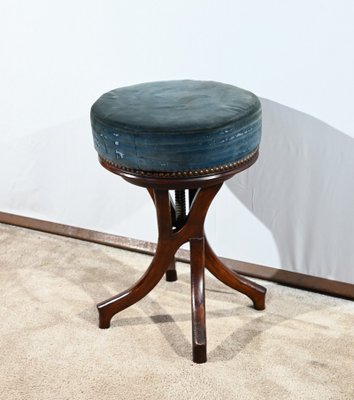 Piano Stool in Tinted Beech, 1900s-RVK-1751735