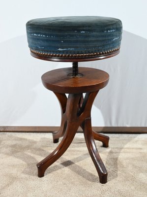 Piano Stool in Tinted Beech, 1900s-RVK-1751735