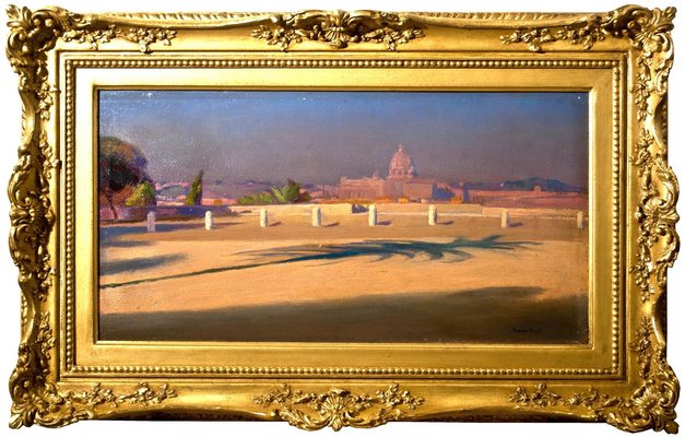 Piazzale del Pincio - Original Oil on Canvas by Amedeo Bocchi - 1920 ca. 1920 ca.-ZCI-756293