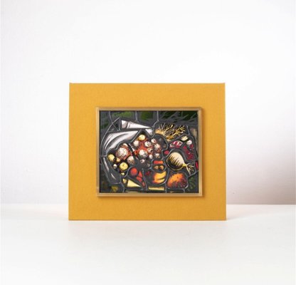 Picture Frame in Brass and Colored Glass by Max Ingrand for Fontana Arte-OHK-1786604