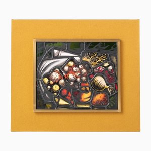 Picture Frame in Brass and Colored Glass by Max Ingrand for Fontana Arte-OHK-1786604