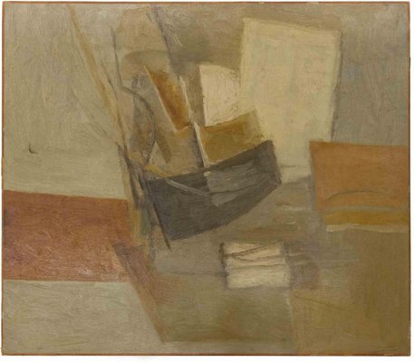 Piero Sadun, Homage to Morandi, Original Acrylic on Canvas, Mid-20th Century-ZCI-1406919