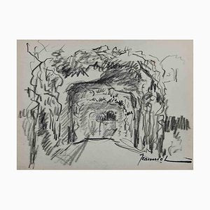 Pierre Georges Jeanniot, Landscape, Original Drawing, Early 20th-Century-ZCI-1318146