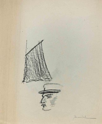 Pierre Georges Jeanniot, The Memory of the Sea, Charcoal Drawing, 1900s-ZCI-1362779