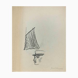 Pierre Georges Jeanniot, The Memory of the Sea, Charcoal Drawing, 1900s-ZCI-1362779