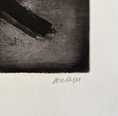 Pierre Soulages, Etching II, 1952, Original Engraving-KHH-2023123