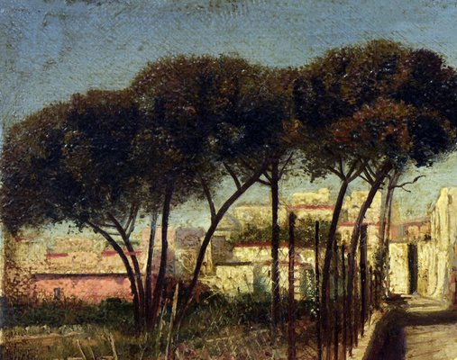 Pietro Colonna, Countryside Scene, 1990s, Oil on Canvas-VHF-1758793