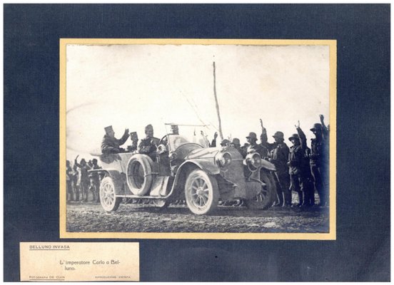 Pietro de Cian, Emperor Charles I of Austria in Belluno, Silver Bromide Photographic Print, 1918-ZCI-1379056