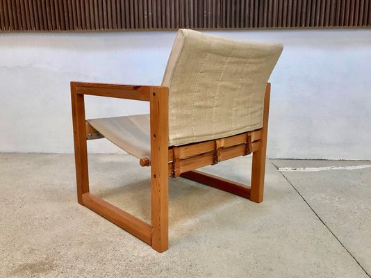 Pine and Canvas Diana Safari Chairs by Karin Mobring for Ikea, 1970s, Set of 2-JP-965011