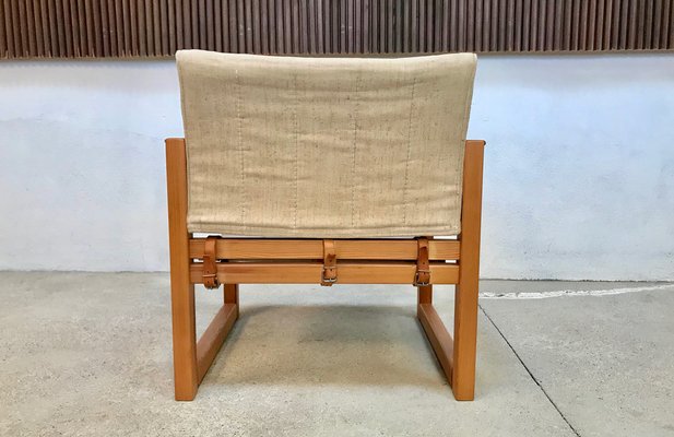 Pine and Canvas Diana Safari Chairs by Karin Mobring for Ikea, 1970s, Set of 2-JP-965011