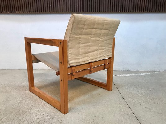 Pine and Canvas Diana Safari Chairs by Karin Mobring for Ikea, 1970s, Set of 2-JP-965011