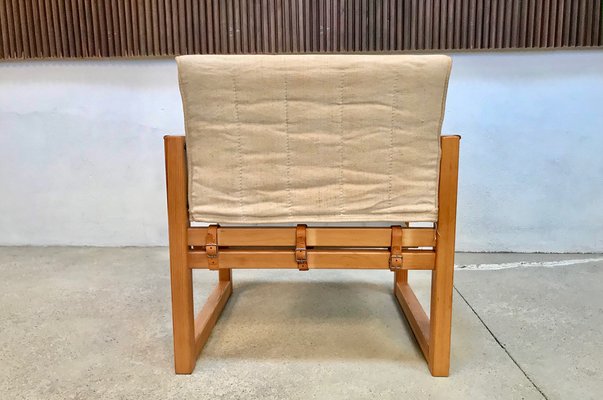 Pine and Canvas Diana Safari Chairs by Karin Mobring for Ikea, 1970s, Set of 2-JP-965011