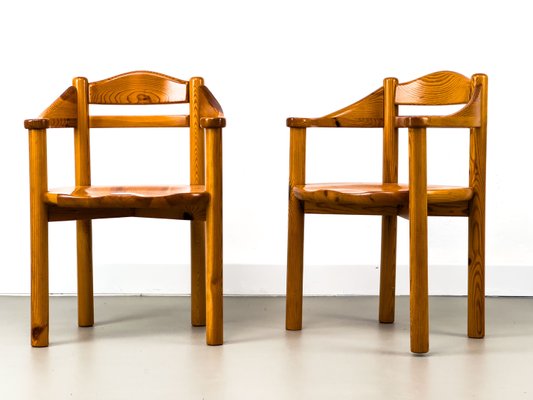 Pine Armchairs in the style of Rainer Daumiller, 1970s-QEQ-2035652