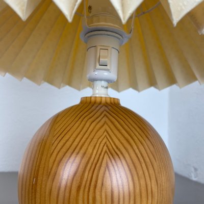 Pine Ball Table Lights, Sweden, 1970s, Set of 2-QZ-1822397