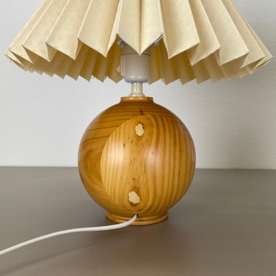 Pine Ball Table Lights, Sweden, 1970s, Set of 2-QZ-1822397