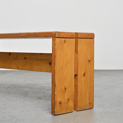 Pine Benches by Charlotte Perriand, 1970s, Set of 2-GJR-2023443