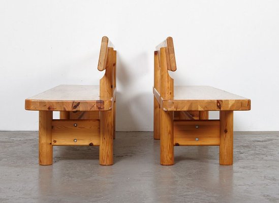 Pine Benches by Knud Friis & Elmar Moltke Nielsen for Friis & Moltke, 1960s, Set of 2-BPT-807250