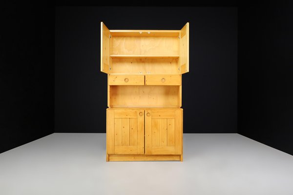 Pine Cabinet by Le Corbusier for Arcs, France, 1970s-TRW-1802556