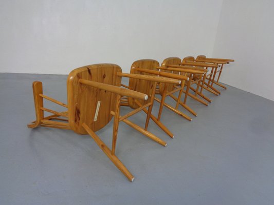 Pine Chairs by Erik Ole Jørgensen, Set of 5-RDW-1770637