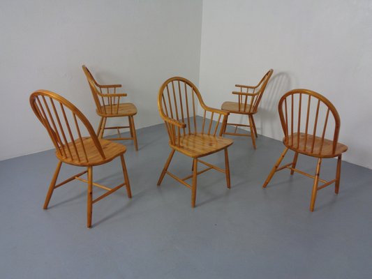 Pine Chairs by Erik Ole Jørgensen, Set of 5-RDW-1770637