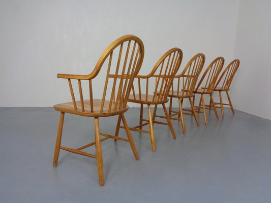 Pine Chairs by Erik Ole Jørgensen, Set of 5-RDW-1770637