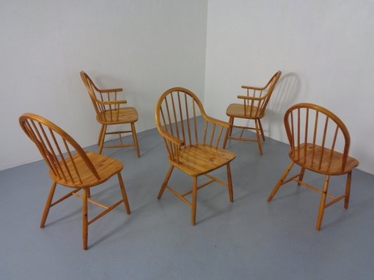 Pine Chairs by Erik Ole Jørgensen, Set of 5-RDW-1770637