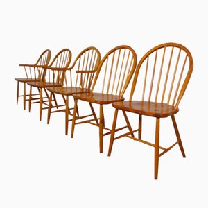 Pine Chairs by Erik Ole Jørgensen, Set of 5-RDW-1770637