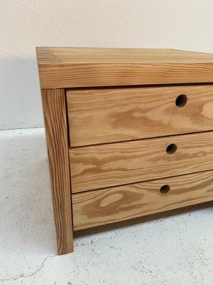 Pine Chest of Drawers or Bedside Table by Ate Van Apeldoorn for Houtwerk Hattem, 1970s-QVY-1800246