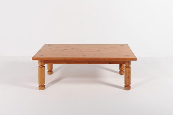 Pine Coffee Table by Sven Larsson, Sweden, 1960s-KMC-961615