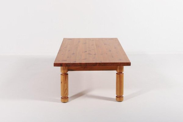 Pine Coffee Table by Sven Larsson, Sweden, 1960s-KMC-961615