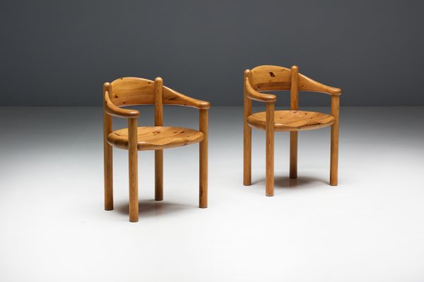 Pine Dining Armchairs by Rainer Daumiller for Hirtshals Sawværk, Denmark, 1970s-GW-2032124