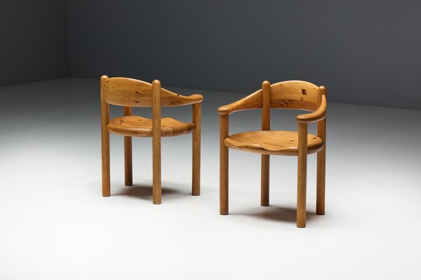 Pine Dining Armchairs by Rainer Daumiller for Hirtshals Sawværk, Denmark, 1970s-GW-2032124