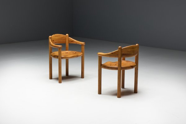 Pine Dining Armchairs by Rainer Daumiller for Hirtshals Sawværk, Denmark, 1970s-GW-2032124